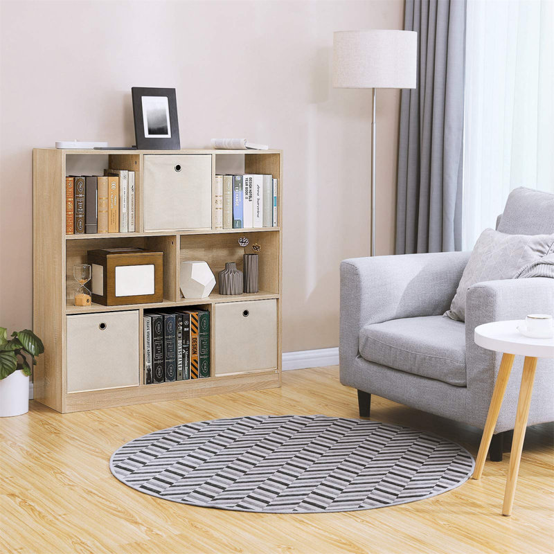 Lourdes 100cm H x 97.5cm W Standard Bookcase, Oak