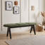 Banc rembourré avec pieds en bois-133392307