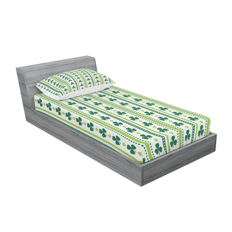 Ensemble de draps irlandais traditionnel, Ensemble de draps pour lit simple TG avec drap-hou