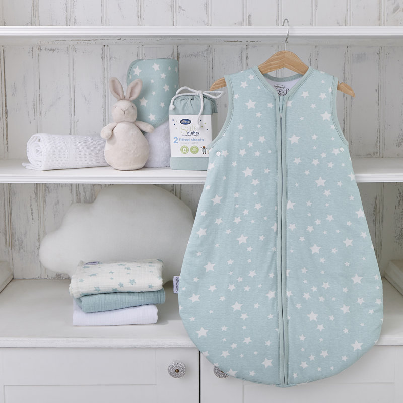 Nursery Bedding Bamboo Hooded Towel Bundle Set, Duck Egg