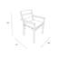 Gold Outdoor Dining Armchair-341044902