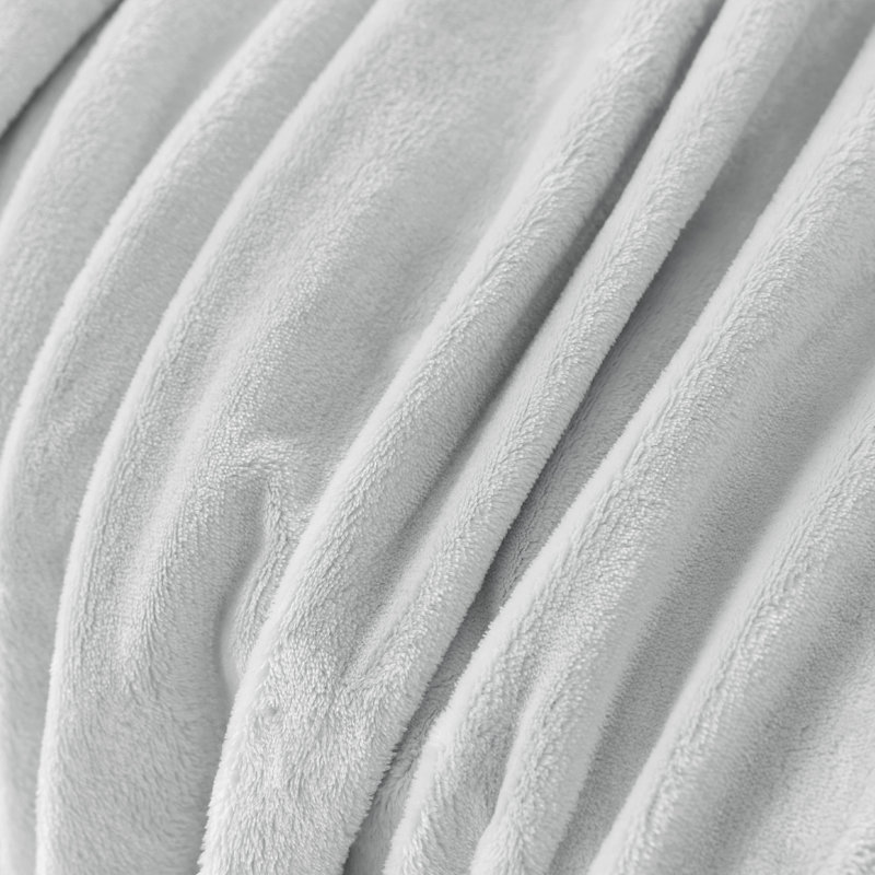 Jeté en molleton ultra doux, Gris