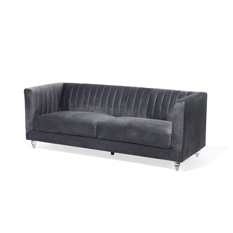 Rye Velvet Sofa, Grey