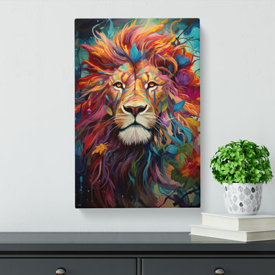 Lion Orphism Art - No Frame Print
