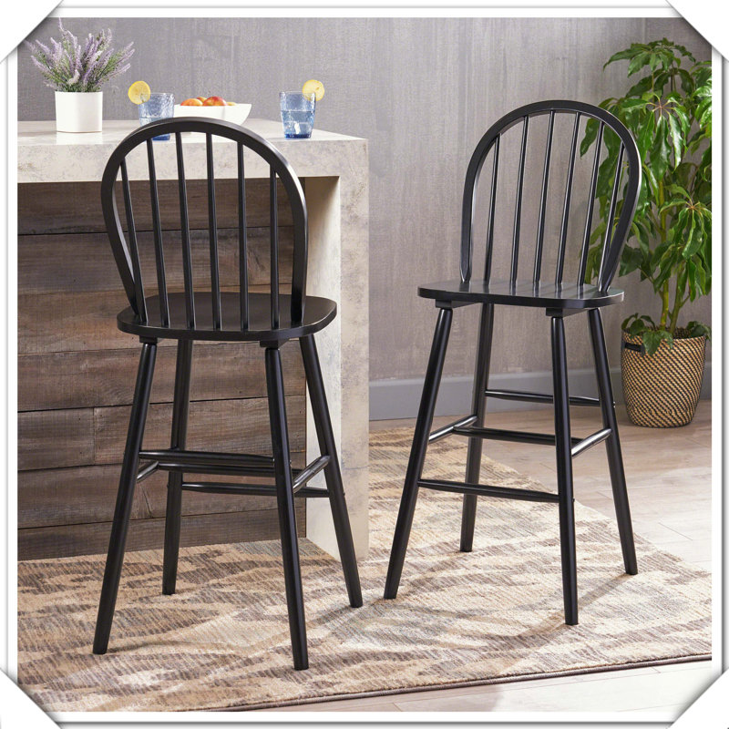 Set Of  2 Barstool Sturdy Durable Stylish Practical Versatile Compact Functional Comfortable