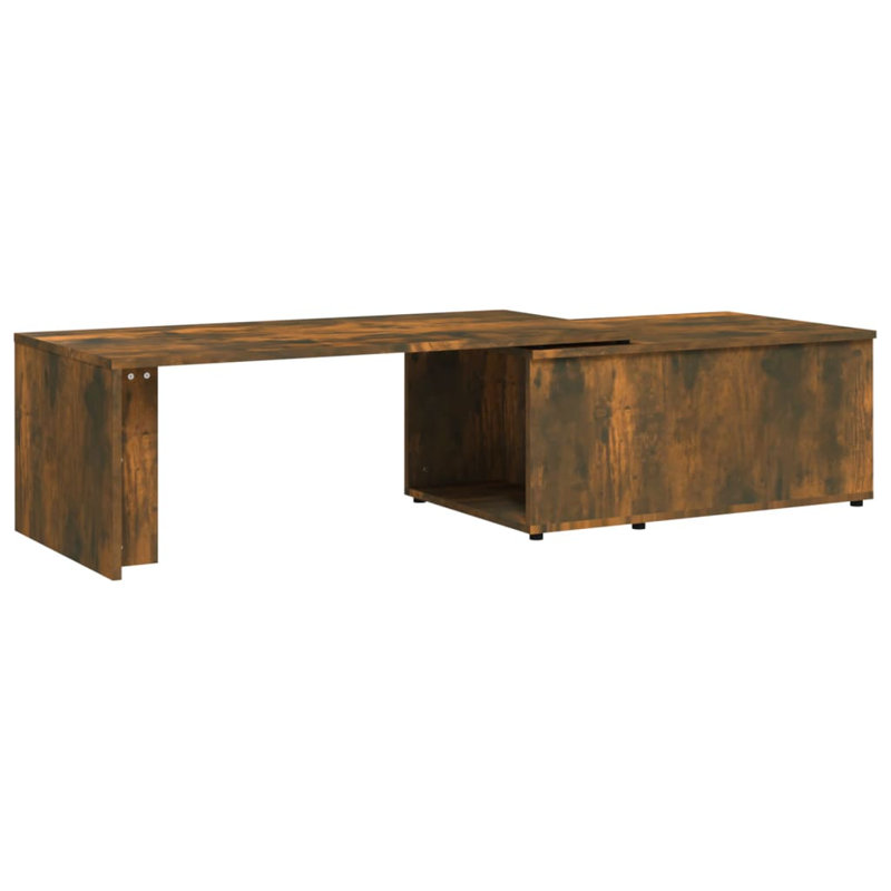 Mayme Floor Shelf Coffee Table, Smoked Oak