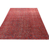 Distressed Homage Hand Knotted Wool Geometric Area Rug