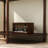 Louie Half-Moon Console Table with 2 Doors and Bottom Shelf-118658994