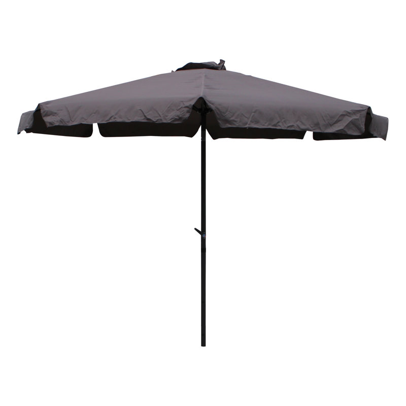 Parasol de marché drapé 10 pi Patson, gris