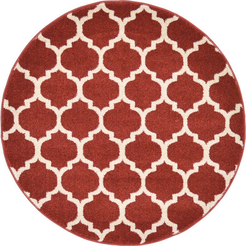 Molly Geometric Indoor Rug, Round 3'3"