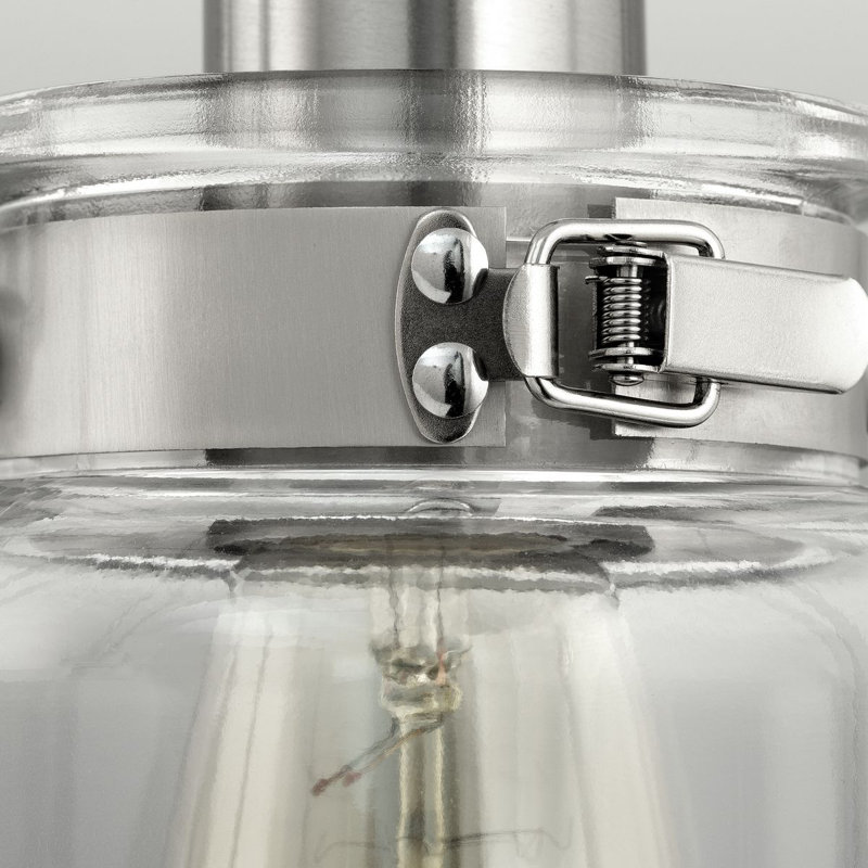Lumière de meuble-lavabo à intensité variable, Nickel brossé, Deux lumières, H 8,625 po x l 13,25 po x P 6,875 po