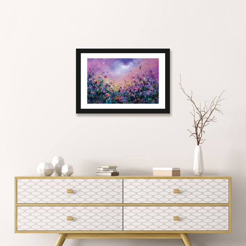 « arc-en-ciel » par jaanika talts-impression sur image, H 24 po x l 32 po x P 1 po, Papier avec cadre noir