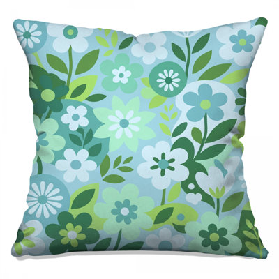 Coussins décoratifs double face à motif floral botanique