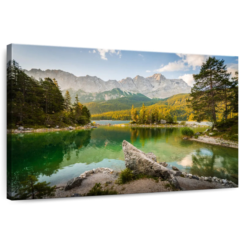 Alvord Eibsee Lake Morning, 32" H x 48" W