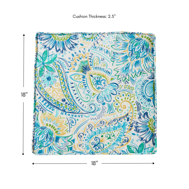Coussin de chaise de salle à manger d'extérieur, Baltique