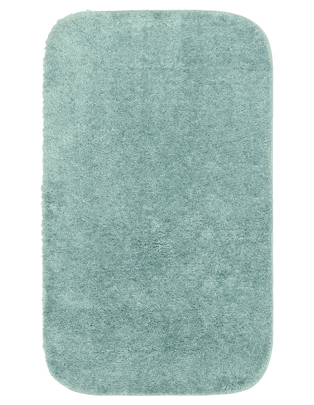 Tapis de bain antidérapant en nylon doux Mccluney, Écume de mer, L 24 po x L 40 po