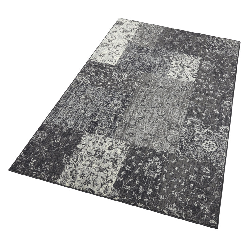 Celebration Kirie Flatweave Light Grey Rug, Rectangular 80 x 150cm
