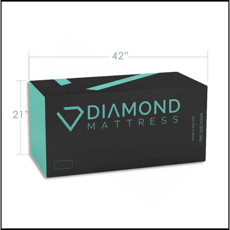 Mousse viscoélastique graphène Diamond Capri, fraîche, conforme, sensible 12 po, certifiée Greenguard Gold, prête pour l'étiquette blanche