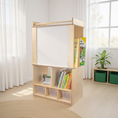 Chariot d'apprentissage à 13 compartiments avec roulettes Store-It-All