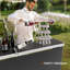 Rectangular Aluminum Patio Folding Bar Table-414283144