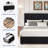  Cahlin King Storage Bed Frame Velvet Upholstered Platform Bed with 4 Storage Drawer, Adjustable Headboard and Wood Slat Support, Black-866117715-813259940