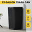 Poubelle à grain de bois imperméable 23 gallons pour l'extérieur facile à nettoyer et à installer-110601446