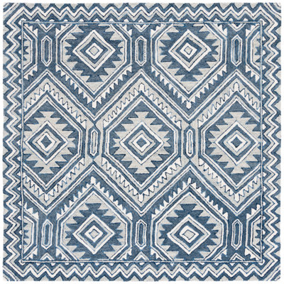 Negrete Metro Hand Tufted Wool And Cotton With Latex Geometric Rug