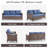 73.2'' Wide Outdoor All-Weather Wicker Patio Sofa With Cushions-1909719339