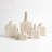 Tall Stack Ivory Ceramic Table Vase-49510916