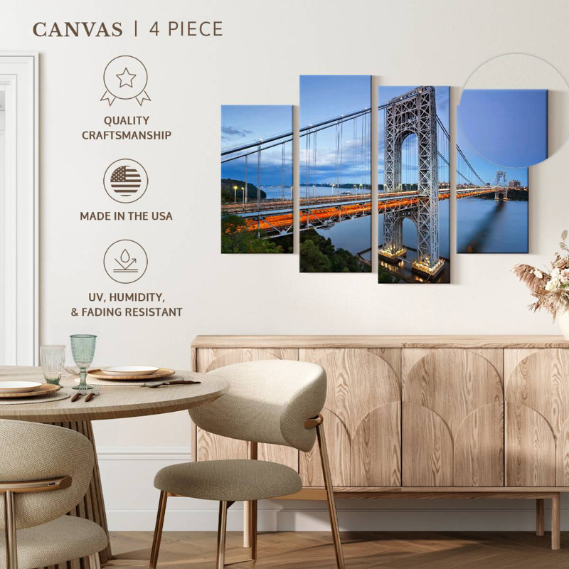Lilie NY George Washington Bridge, 48" H x 75" W
