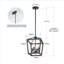 Luminaires suspendus lanterne 4 lumières Jaisyn-1581577802
