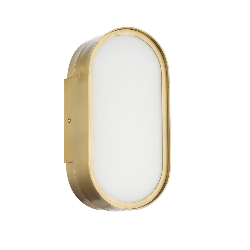 Melody LED Flush Mounted Sconce, Brass