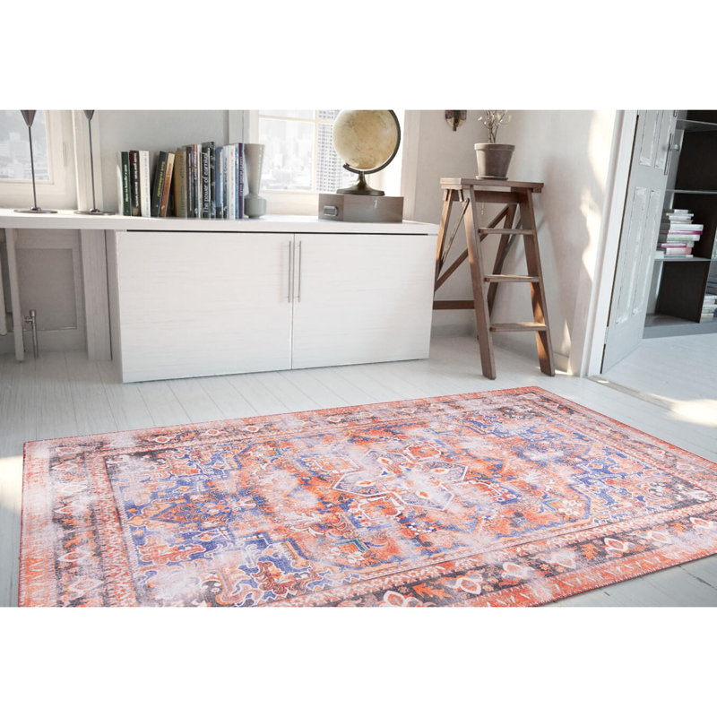 Elegant Hall Carpet (2.5 x 7.5 ft), 100% Polyester, 1.1 lbs/sq ft | 4 mm Pile Height, Recycled Poly Cotton Underside | Machine Washable, Eco-Friendly | Perfect for Entryways, Living Rooms & Hallways