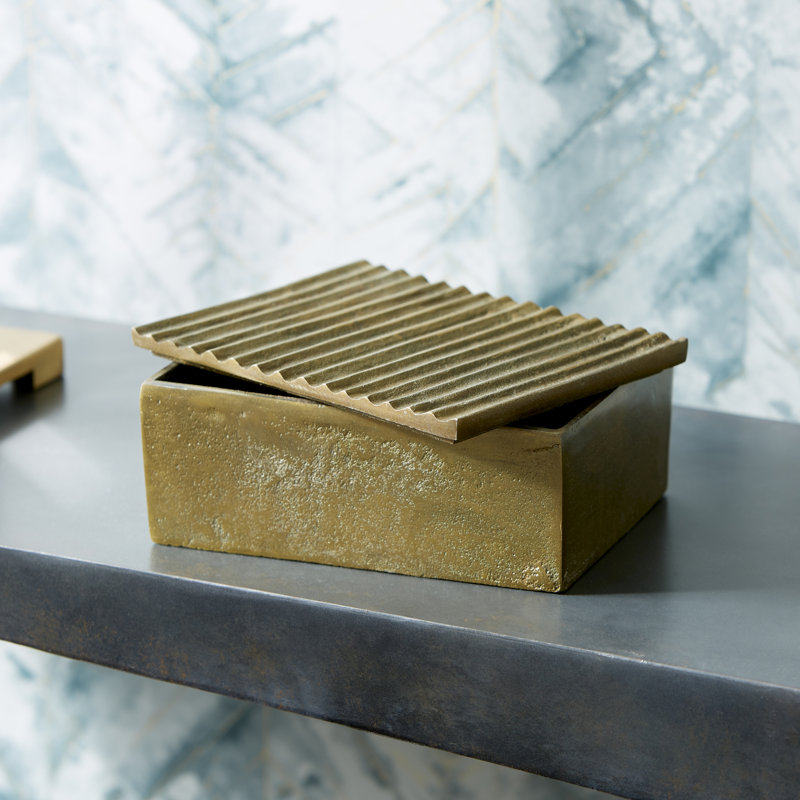 Bullion Decorative Box, 3.25" H x 7.5" W x 5.75" D