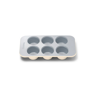 Caraway 6 Cup Muffin Pan, Cream