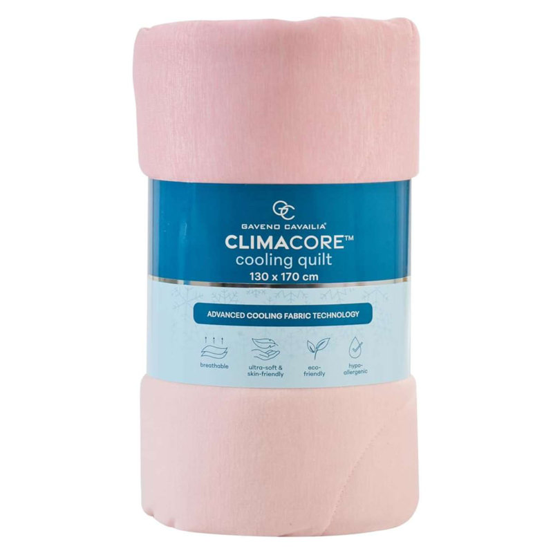 Quilted Throw Blanket, Pink, 200cm x 200cm
