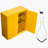 Flammable Cabinet, 43.0 x 18.1 x 46.4 Inch, 29 Gallon Flammable Storage Cabinet with Adjustable Shelf, Cold-Rolled and Galvanized Steel Fire Cabinets, for Commercial Industrial Home Use, Yellow