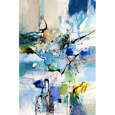 Blue And Green I by Jennifer Gardner - Wrapped Canvas Print