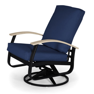 Askar Swivel Powder Coated Aluminum Outdoor Lounge Chair