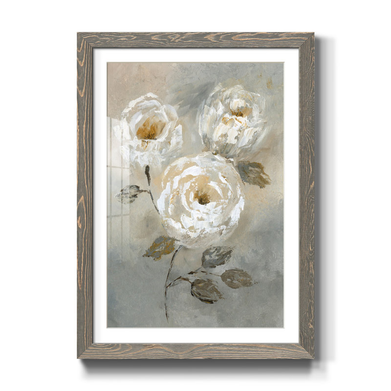 Soft and Bold I - Cadre photo, reproduction d'art sur papier, H 44 po x l 31 po x P 1 po, gris