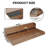 Washer Dryer Countertop With Non-Slip Pads, Laundry Wood Shelf Topper With Edge, 54" Width X 27.5" Depth Double Layer Organizer For Washer And Dryer Laundry Hamper Counter Storage Organization-125043986-125043988