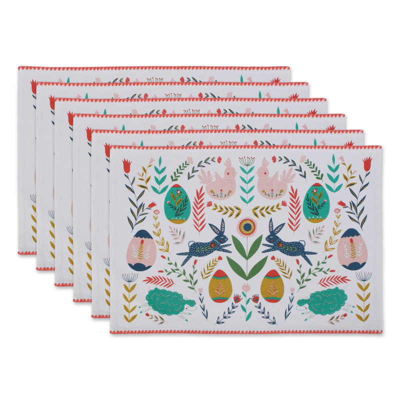 Récapitulatif de jardin en coton 19 po pâques folk Sasser