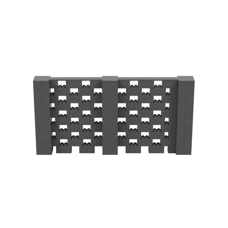 Ensemble mural Everblock, Gris foncé, H 60 po x l 120 po x P 12 po