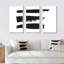«Black and White Geometric Company II», ensemble d'art mural moderne encadré sur toile Mid-Century-72043317-72044463