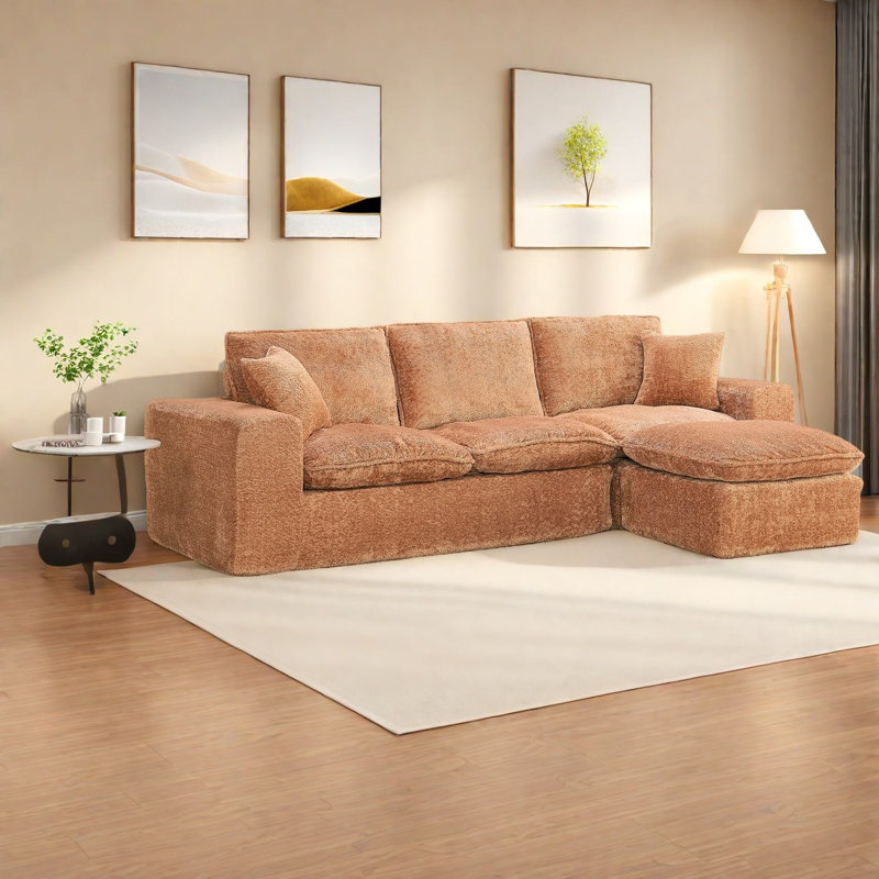 Canapé modulaire spacieux et modulaire, chaise réversible pour la maison