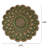 The Dodgens Round Beaded Placemats Set with Shimmering symmetrical design for Luxury Table Decor-98271995