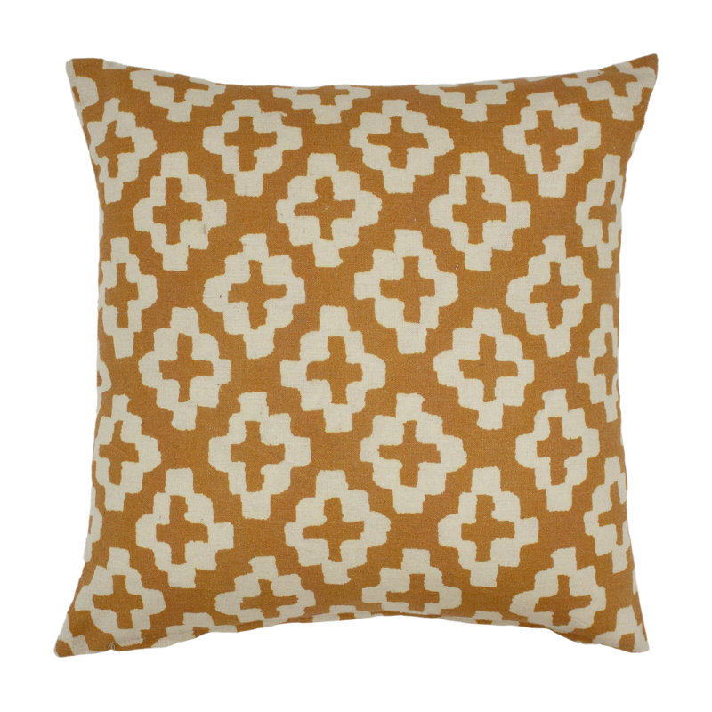 Rocco Geometric Square Cushion, 100% Duck Down Feather