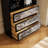 Black Multi-Tier Storage Bookcase