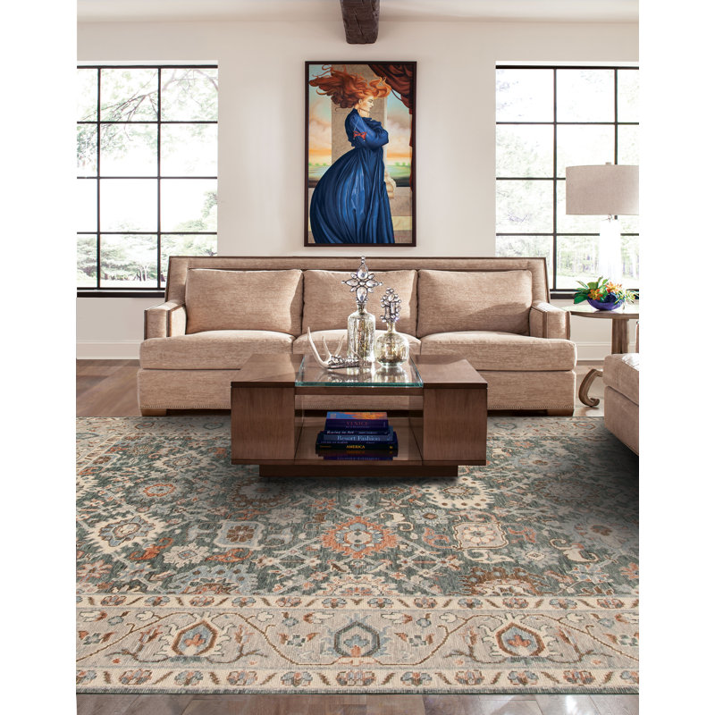 Tapis rectangulaire en laine Shangri-la, Rectangle 8' x 10'