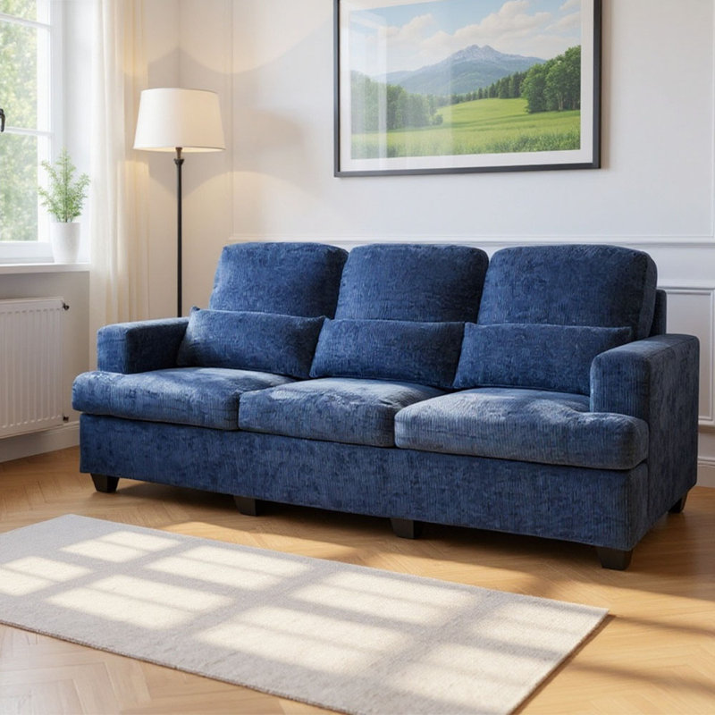 3 Seater Sofa, Blue